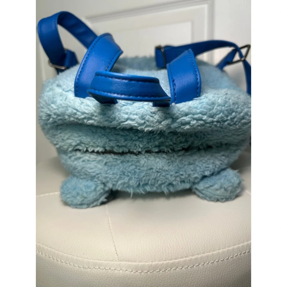 Loungefly‎ Care Bears Grumpy Bear Sherpa Mini Backpack Blue Faux Fur 2022